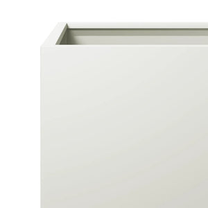 Ζαρντινιέρα Λευκή 40 x 40 x 40 εκ. από Ατσάλι