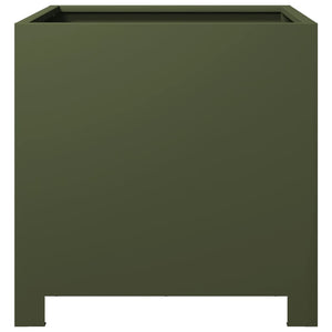 Ζαρντινιέρα Κήπου Λαδί 40x40x40 εκ. από Ατσάλι