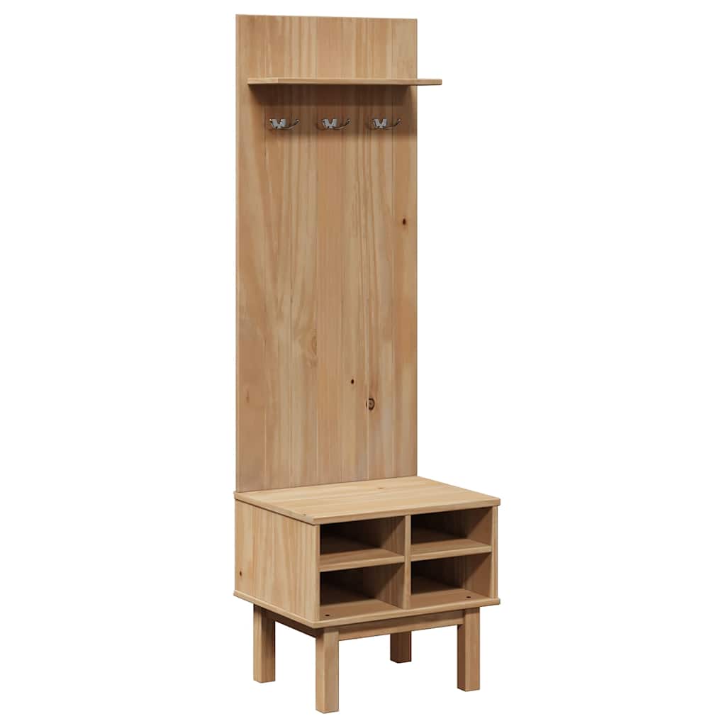 Έπιπλο χωλ OTTA 50x40x160 εκ. Μασίφ Ξύλο Πεύκου - Pakobazaar