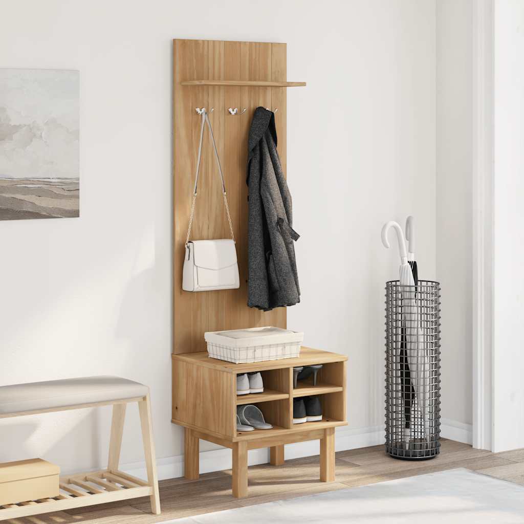 Έπιπλο χωλ OTTA 50x40x160 εκ. Μασίφ Ξύλο Πεύκου - Pakobazaar