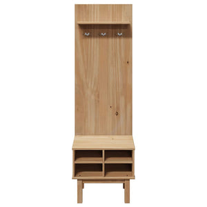 Έπιπλο χωλ OTTA 50x40x160 εκ. Μασίφ Ξύλο Πεύκου - Pakobazaar