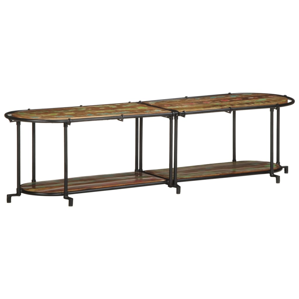 ντουλάπι τηλεόρασης  160x42x40 cm από μασίφ ξύλο αναγεννημένο