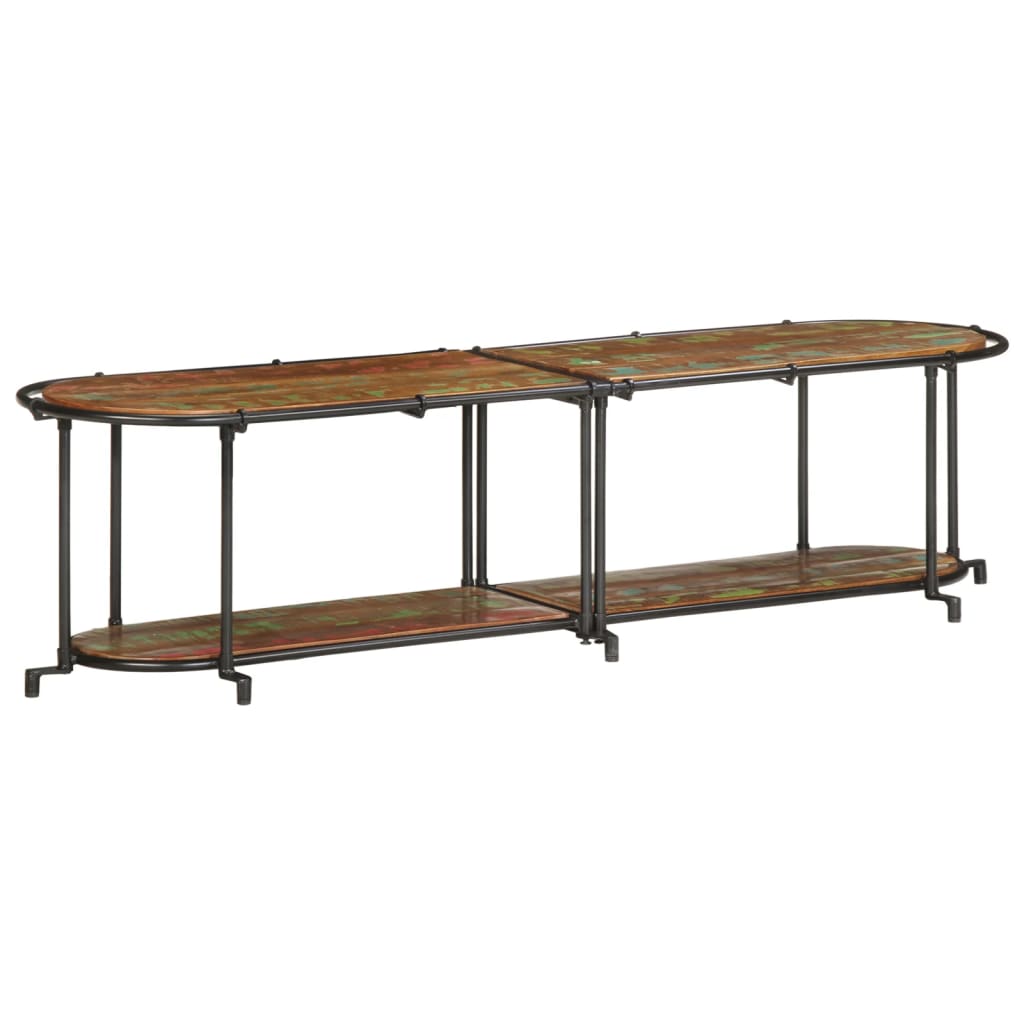 ντουλάπι τηλεόρασης  160x42x40 cm από μασίφ ξύλο αναγεννημένο