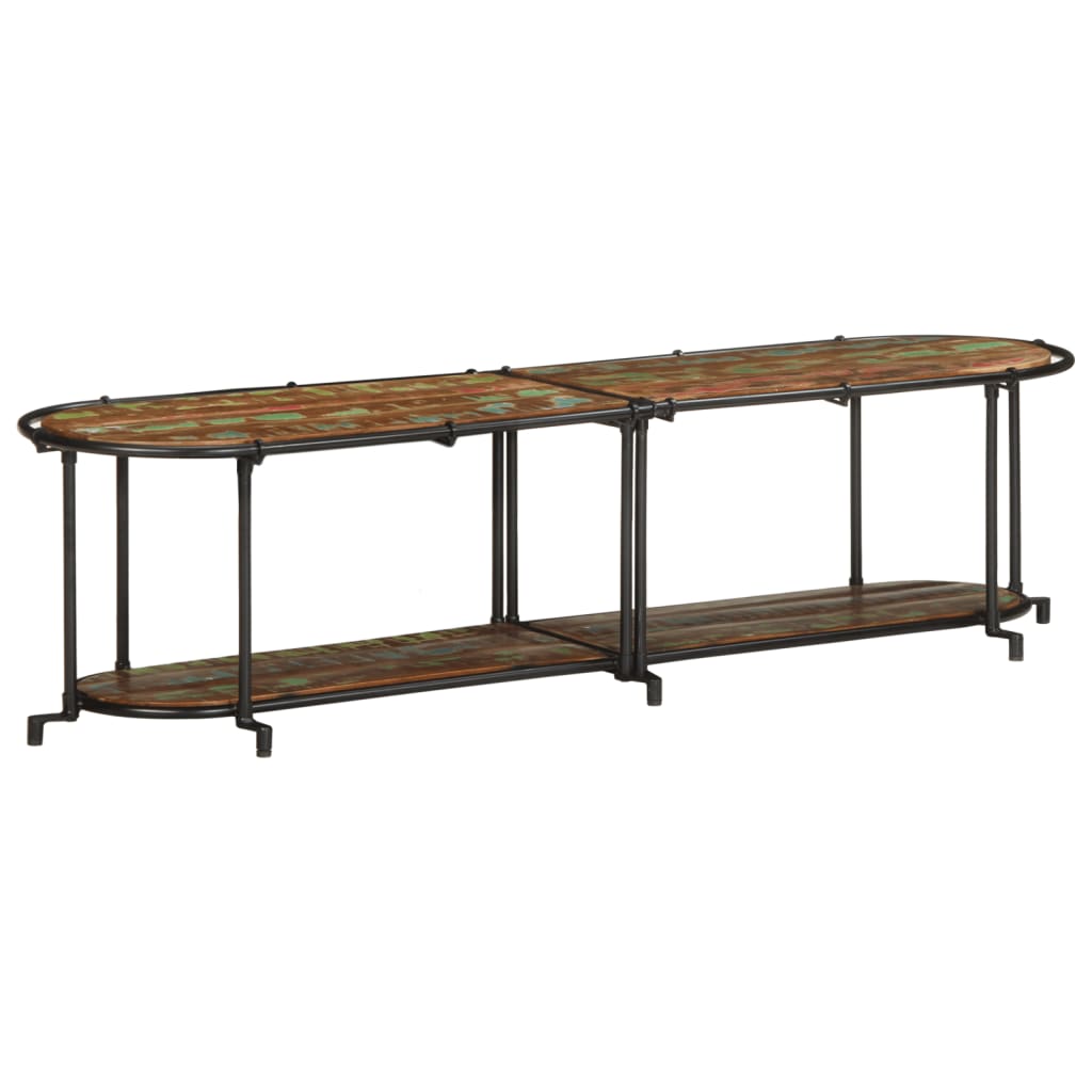 ντουλάπι τηλεόρασης  160x42x40 cm από μασίφ ξύλο αναγεννημένο