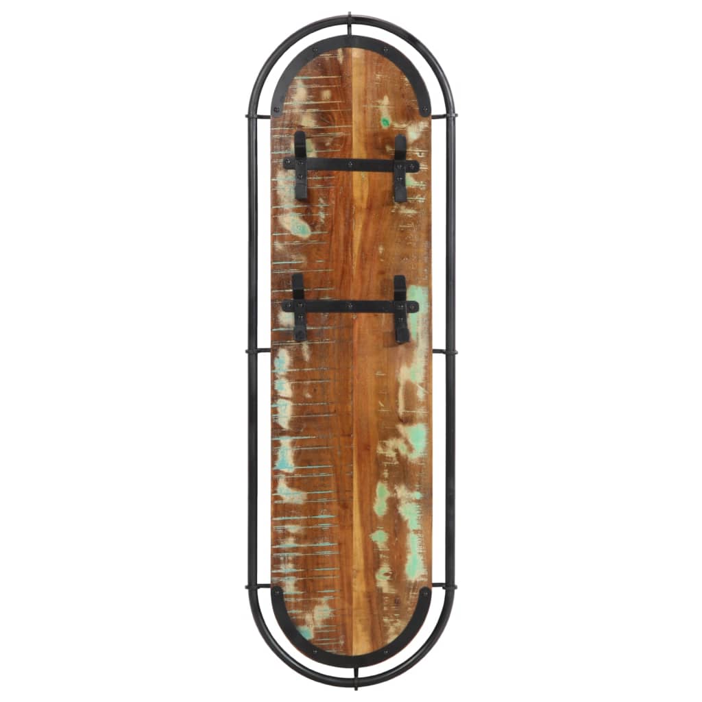 Κρεμάστρες Τοίχου Επιτοίχιες με 4 Γάντζους 2 τεμ. Μασίφ Μάνγκο - Pakobazaar