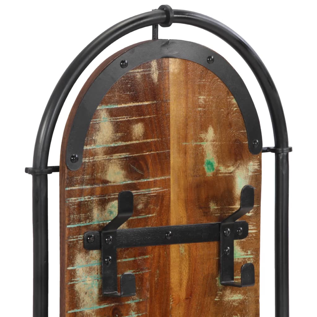 Κρεμάστρες Τοίχου Επιτοίχιες με 4 Γάντζους 2 τεμ. Μασίφ Μάνγκο - Pakobazaar