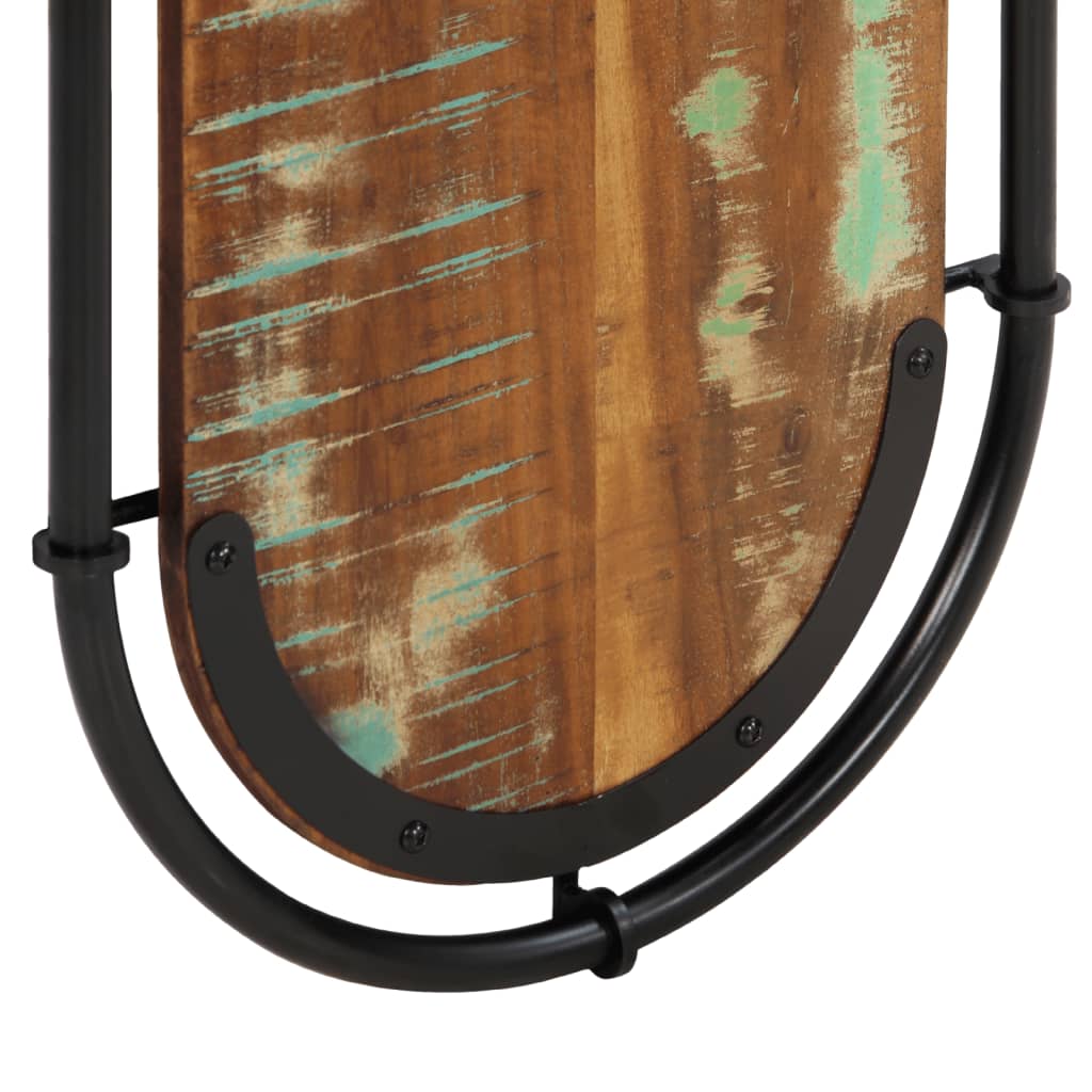 Κρεμάστρες Τοίχου Επιτοίχιες με 4 Γάντζους 2 τεμ. Μασίφ Μάνγκο - Pakobazaar