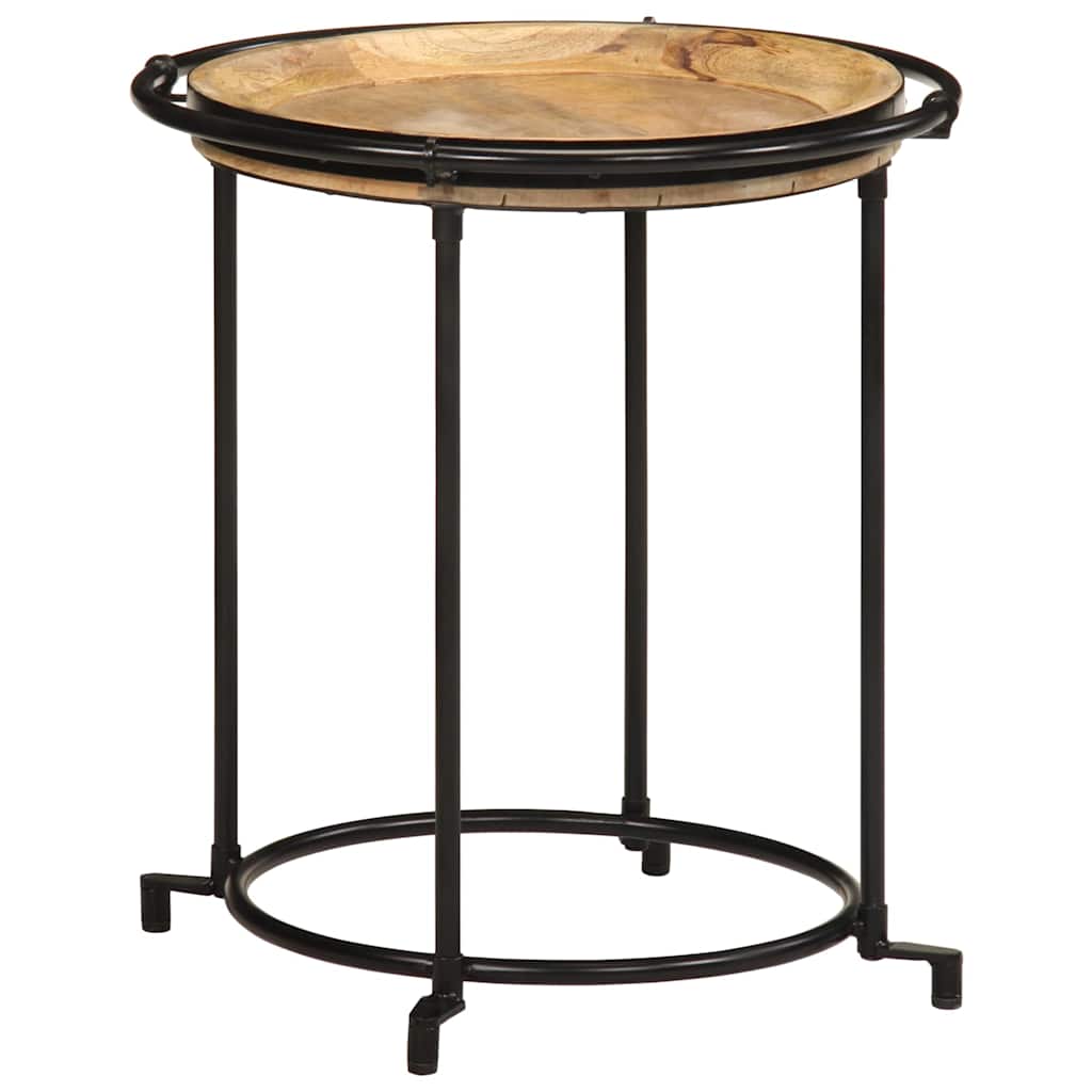 σετ τραπεζιών 2 τεμαχίων από μασίφ ξύλο Mango - Pakobazaar