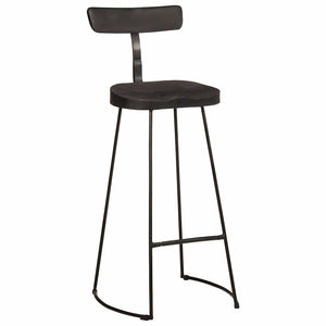 Bar Stools 2 τεμάχια Μαύρο 49x43x103 cm Στερεό ξύλο Mango - Pakobazaar