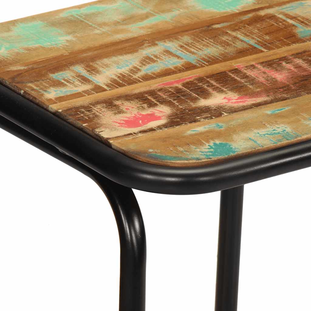 Σκαμπό Μπαρ 2 τεμ. 46x35,5x80 εκ. Μασίφ Ανακυκλωμένο Ξύλο - Pakobazaar