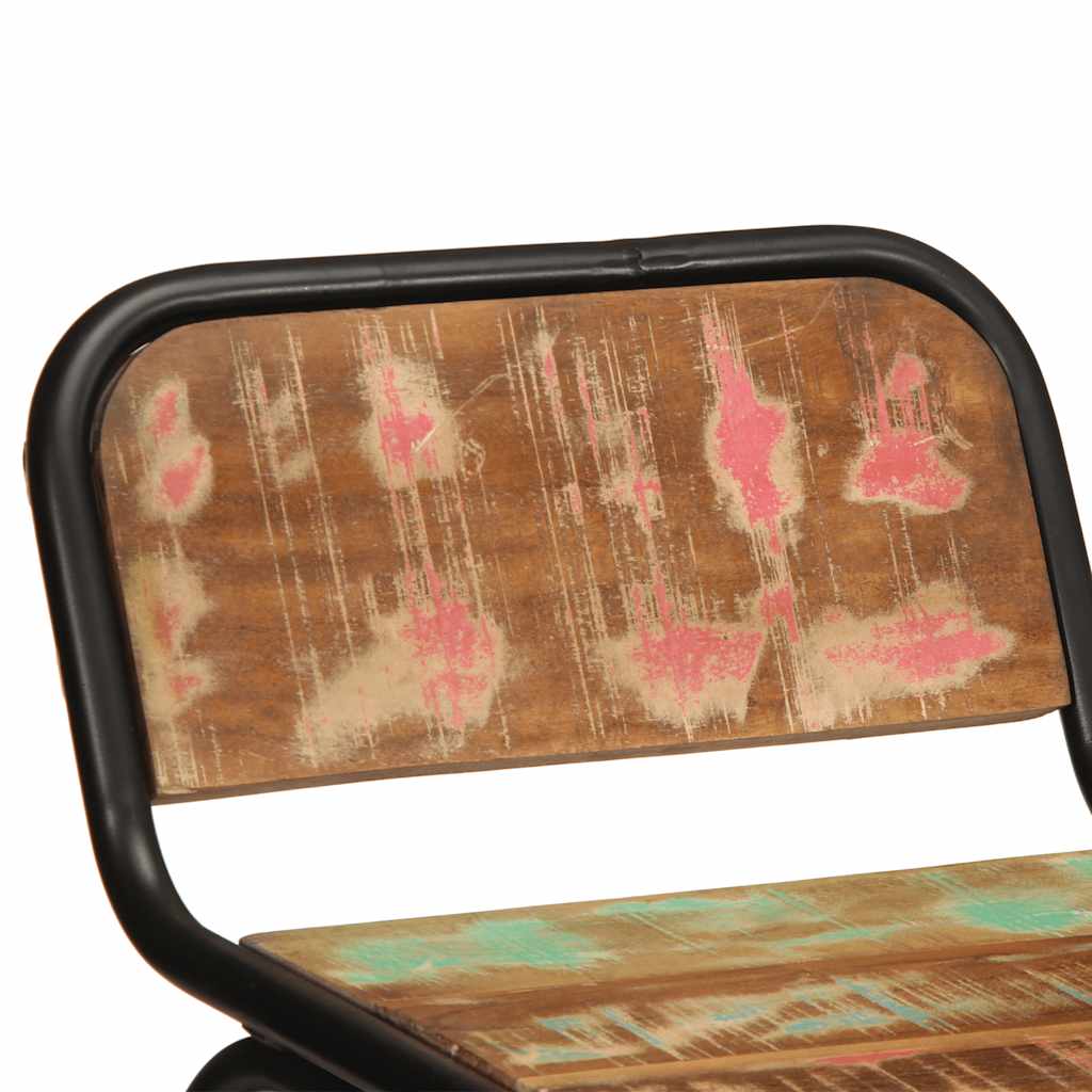 Σκαμπό Μπαρ 4 τεμ. 46x35,5x80 εκ. Μασίφ Ανακυκλωμένο Ξύλο - Pakobazaar