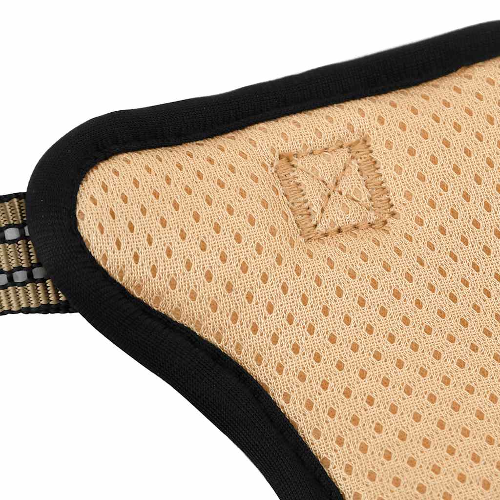 Λουρί Σκύλου με Αντανακλαστικές Λωρίδες Ρυθμιζόμενο Καφέ M