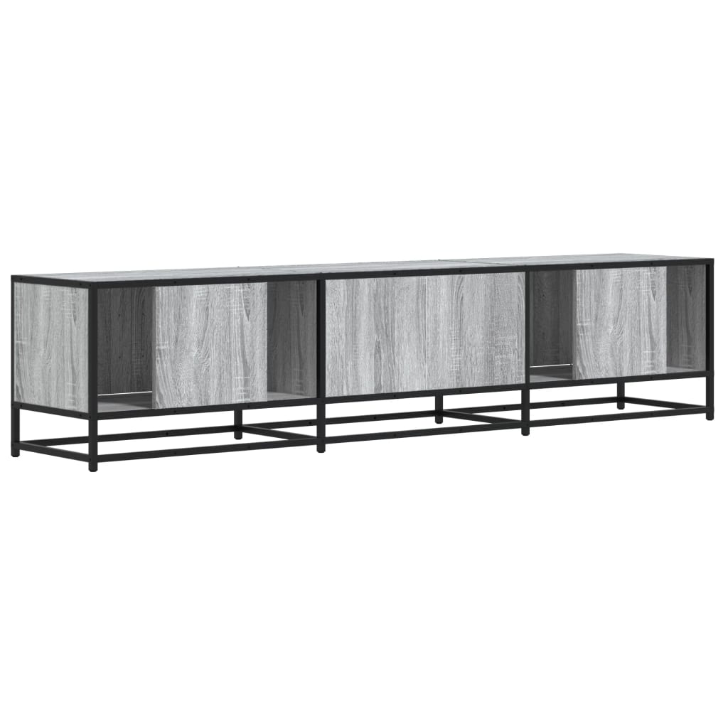 Έπιπλο Τηλεόρασης Γκρι Sonoma 180x35x41 εκ. από Επεξεργ. Ξύλο