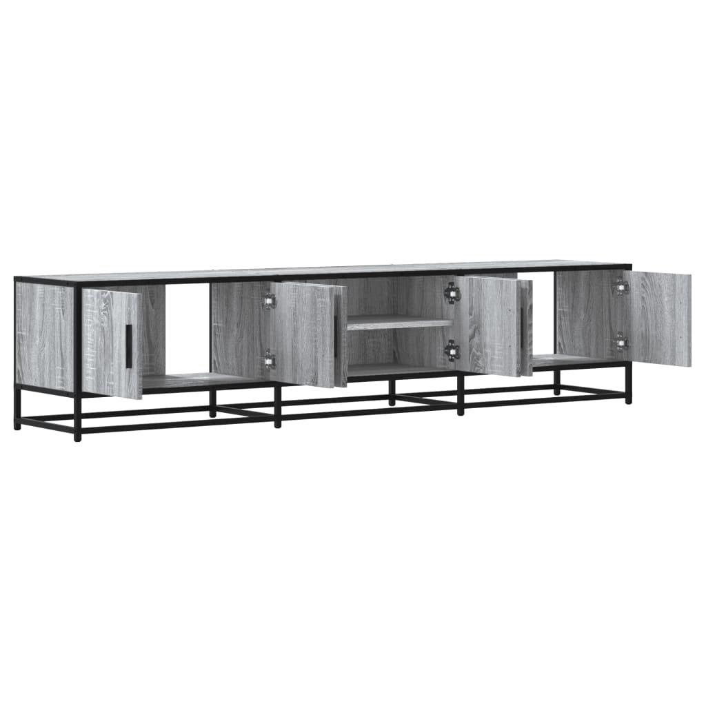 Έπιπλο Τηλεόρασης Γκρι Sonoma 180x35x41 εκ. από Επεξεργ. Ξύλο