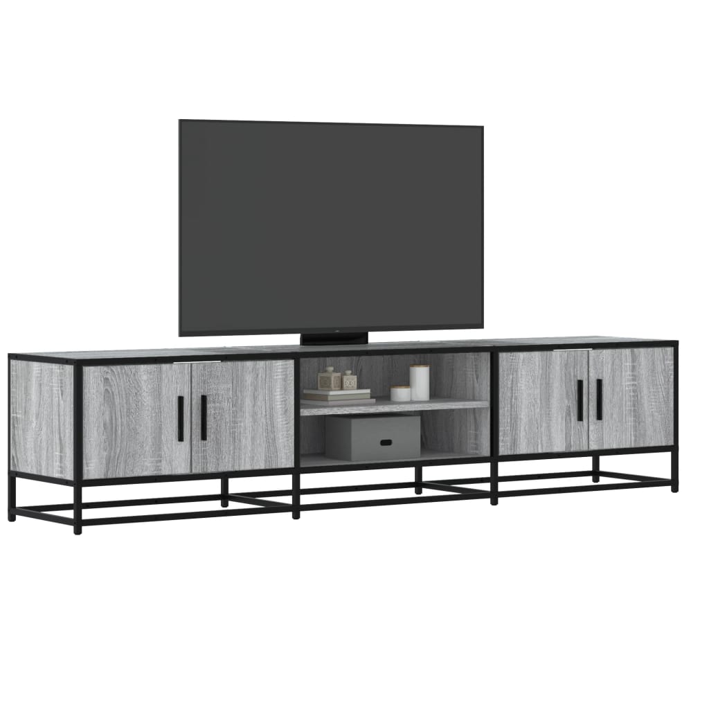 Έπιπλο Τηλεόρασης Γκρι Sonoma 180x35x41 εκ. από Επεξεργ. Ξύλο