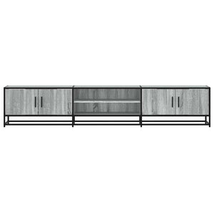 Έπιπλο Τηλεόρασης Γκρι Sonoma 210x35x41 εκ. από Επεξεργ. Ξύλο
