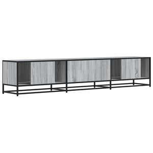Έπιπλο Τηλεόρασης Γκρι Sonoma 210x35x41 εκ. από Επεξεργ. Ξύλο
