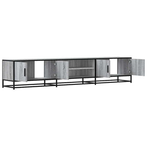 Έπιπλο Τηλεόρασης Γκρι Sonoma 210x35x41 εκ. από Επεξεργ. Ξύλο