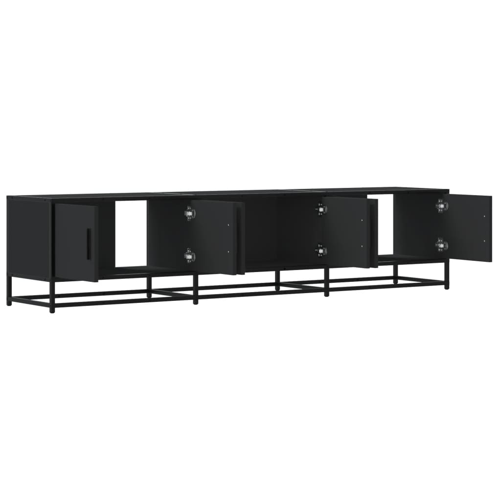 Έπιπλο Τηλεόρασης Μαύρο 180x35x41 εκ. Επεξεργασμένο Ξύλο