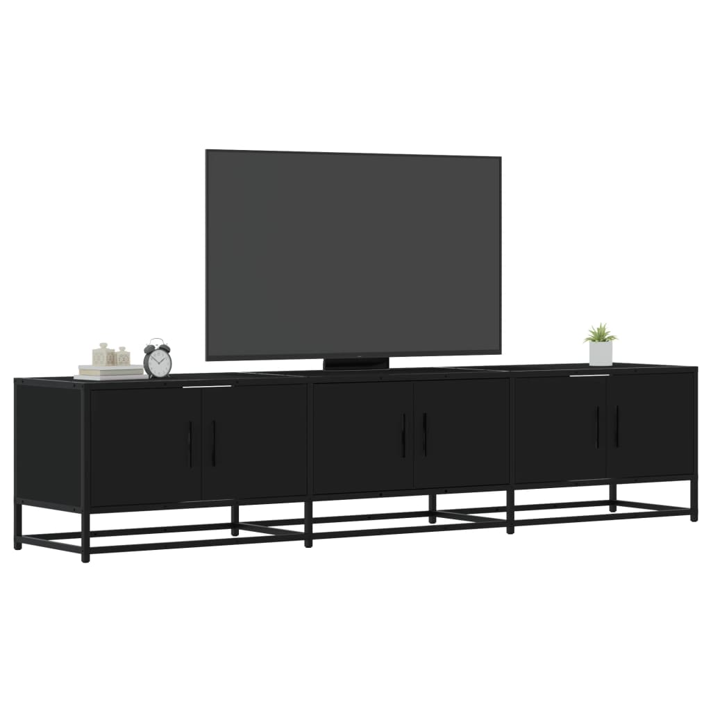 Έπιπλο Τηλεόρασης Μαύρο 180x35x41 εκ. Επεξεργασμένο Ξύλο