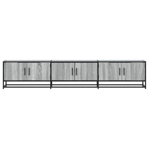 Έπιπλο Τηλεόρασης Γκρι Sonoma 210x35x41 εκ. από Επεξεργ. Ξύλο