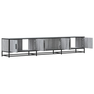 Έπιπλο Τηλεόρασης Γκρι Sonoma 210x35x41 εκ. από Επεξεργ. Ξύλο