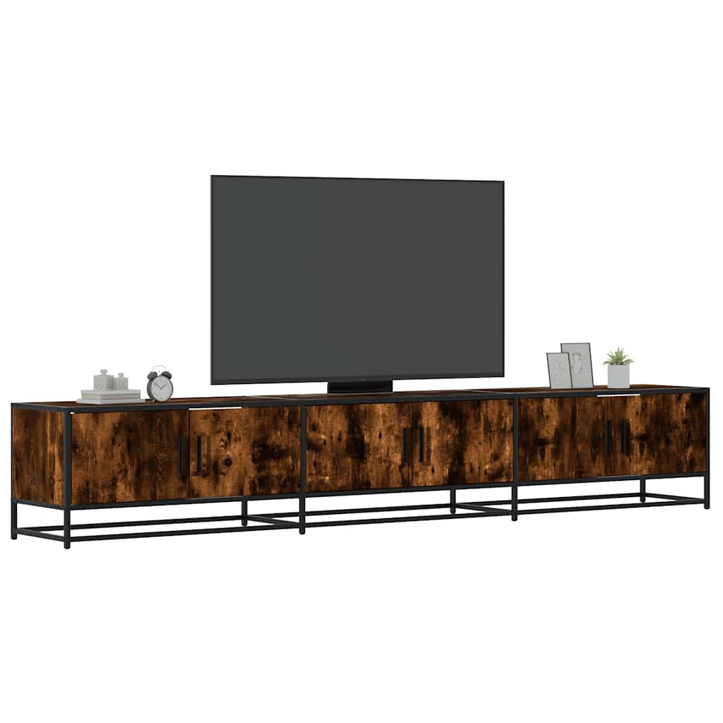 Έπιπλο Τηλεόρασης Καπνιστή Δρυς 240x35x41 εκ. Επεξ. Ξύλο - Pakobazaar