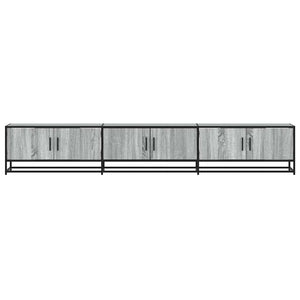Έπιπλο Τηλεόρασης Γκρι Sonoma 240x35x41 εκ. από Επεξεργ. Ξύλο