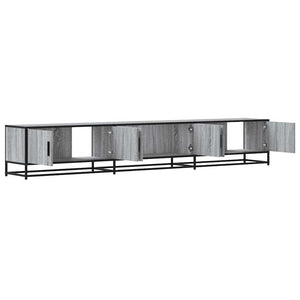 Έπιπλο Τηλεόρασης Γκρι Sonoma 240x35x41 εκ. από Επεξεργ. Ξύλο