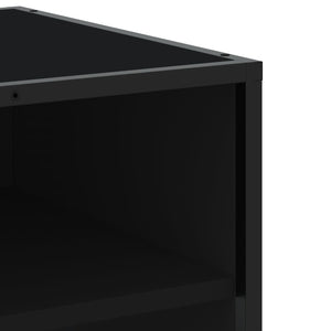 Έπιπλο Τηλεόρασης Μαύρο 180x40x46 εκ. από Επεξεργασμένο Ξύλο