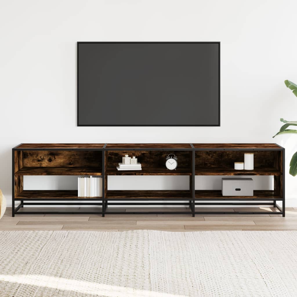 Έπιπλο Τηλεόρασης Καπνιστή Δρυς 180x40x46 εκ. Επεξ. Ξύλο