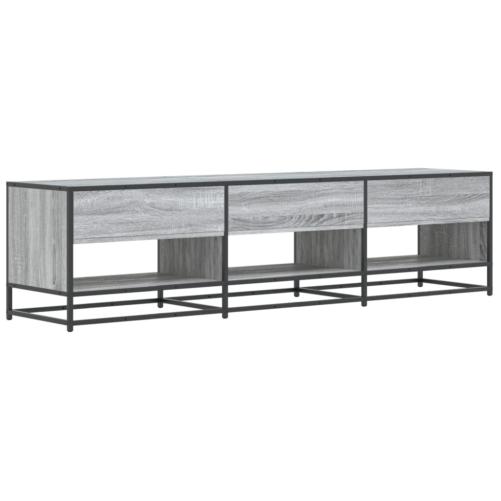 Έπιπλο Τηλεόρασης Γκρι Sonoma 180x40x46 εκ. Επεξεργ. Ξύλο