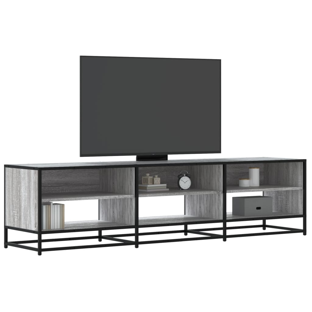 Έπιπλο Τηλεόρασης Γκρι Sonoma 180x40x46 εκ. Επεξεργ. Ξύλο