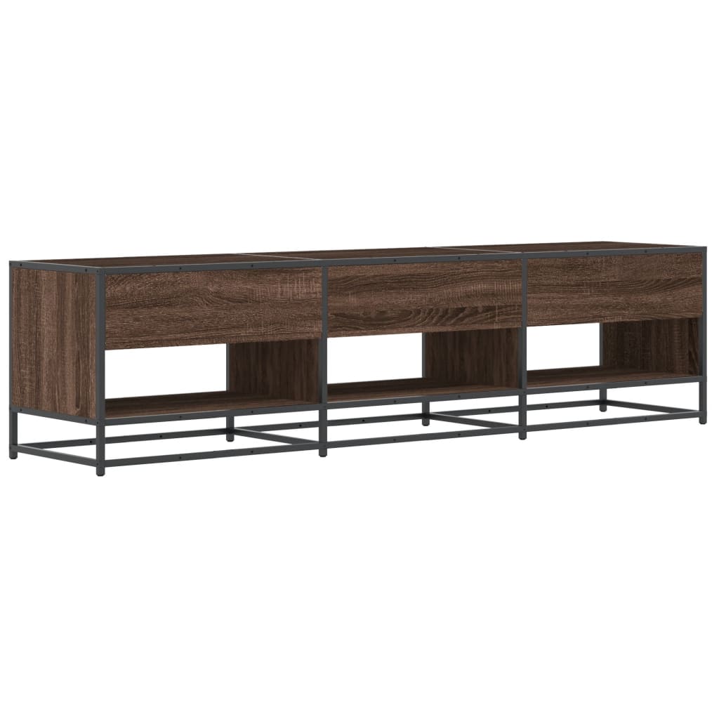 Έπιπλο Τηλεόρασης Καφέ Δρυς 180x40x46 εκ. Επεξεργασμένο Ξύλο