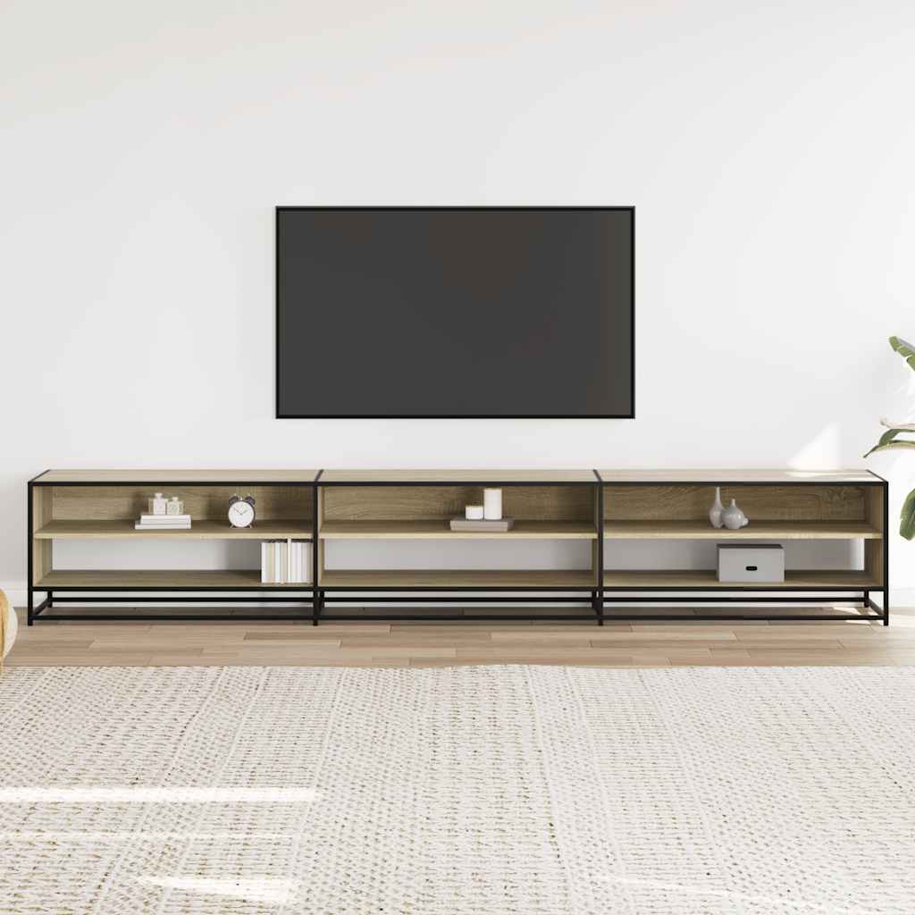 Ντουλάπι τηλεόρασης Sonoma Oak 270x40x46 cm Κατασκευασμένο ξύλο