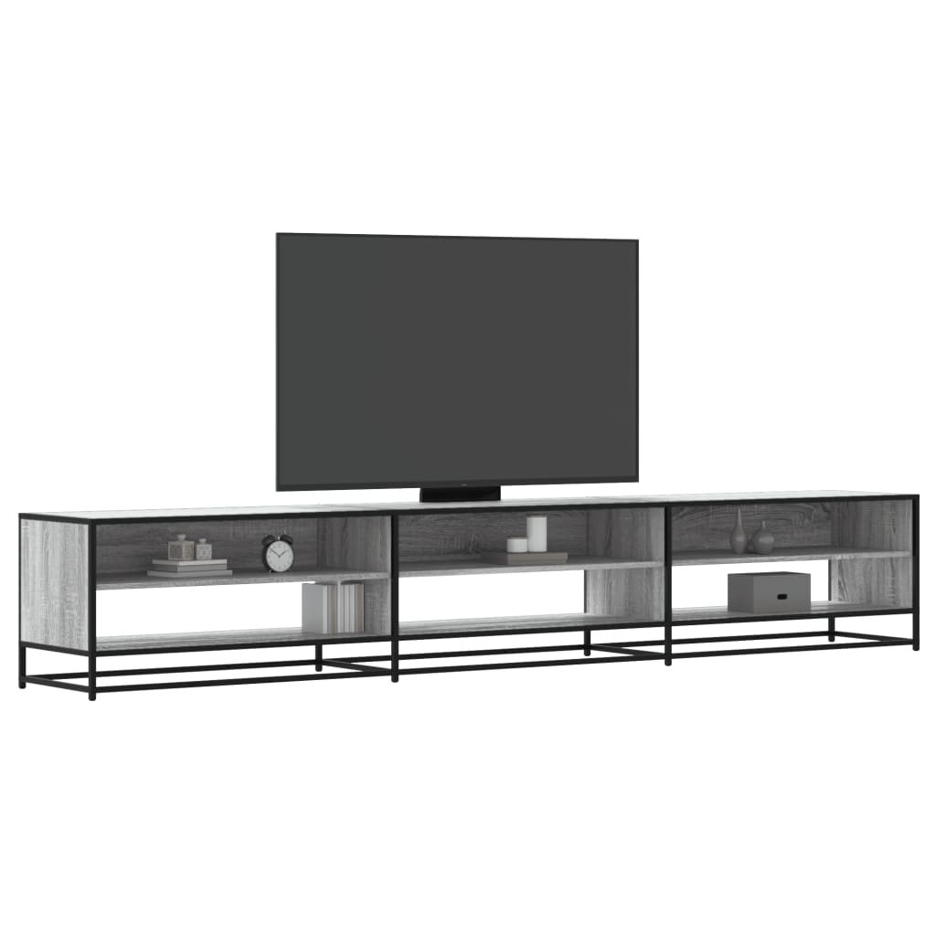 ντουλάπι τηλεόρασης  Γκρι Sonoma 270x40x46cm Κατασκευασμένο ξύλο