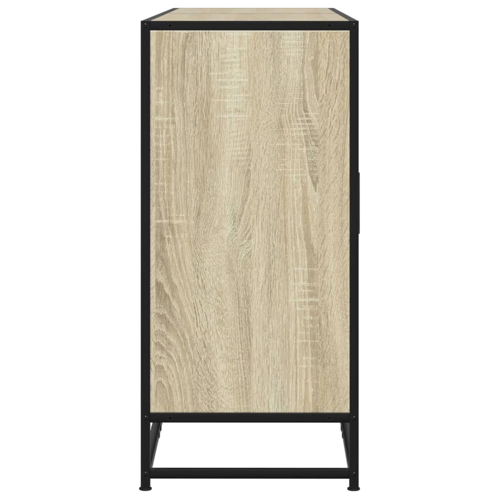 Sideboard Sonoma Oak 134x35x76 cm Κατασκευασμένο ξύλο - Pakobazaar
