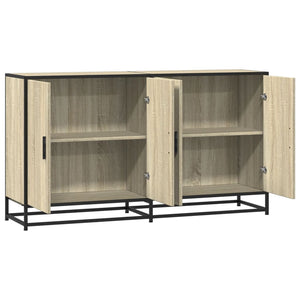 Sideboard Sonoma Oak 134x35x76 cm Κατασκευασμένο ξύλο - Pakobazaar