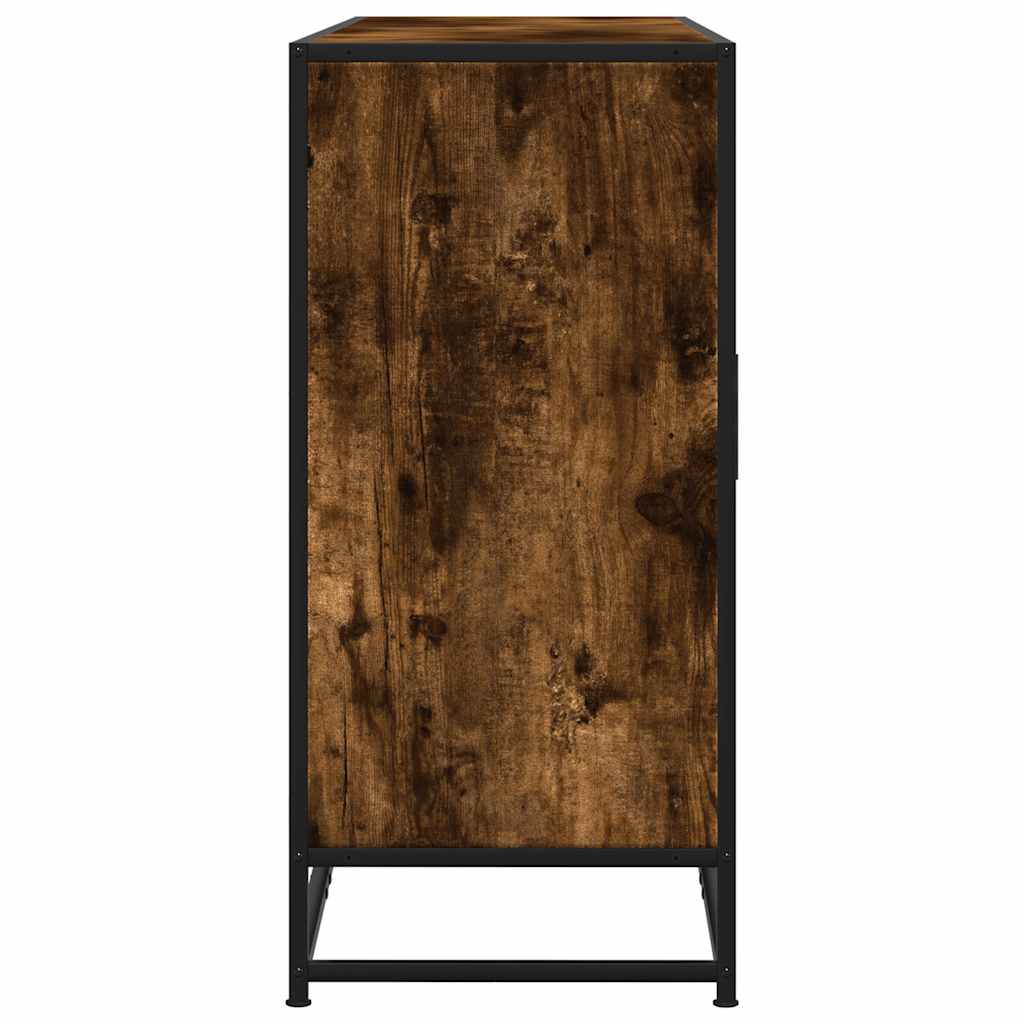 Sideboard Καπνιστή δρυς 134x35x76 cm Ξύλινη κατασκευή