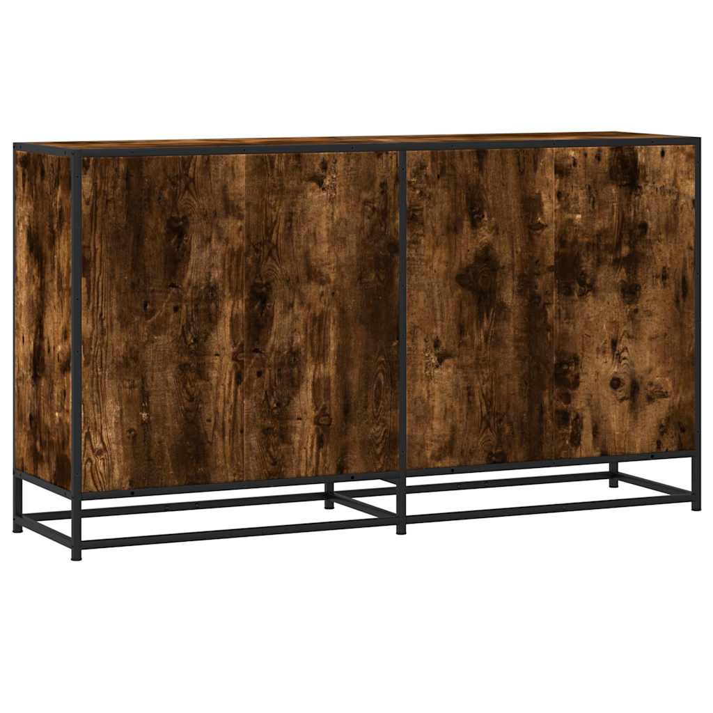 Sideboard Καπνιστή δρυς 134x35x76 cm Ξύλινη κατασκευή