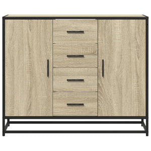 Sideboard Sonoma Oak 92x35x76 cm Κατασκευασμένο ξύλο