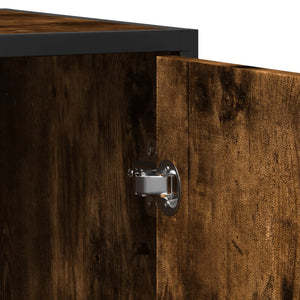 Sideboard Καπνιστή δρυς 92x35x76 cm Κατασκευασμένο ξύλο - Pakobazaar
