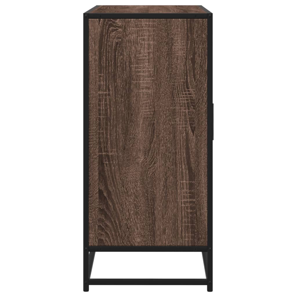 Sideboard καφέ δρυς 92x35x76 cm Ξύλινο μηχανουργικό ξύλο