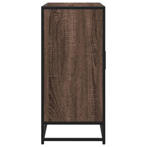 Sideboard καφέ δρυς 92x35x76 cm Ξύλινο μηχανουργικό ξύλο