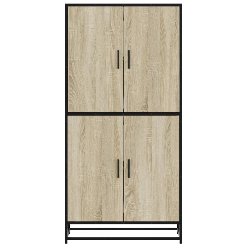 Highboard Sonoma Oak 68x35x139 cm Κατασκευασμένο ξύλο