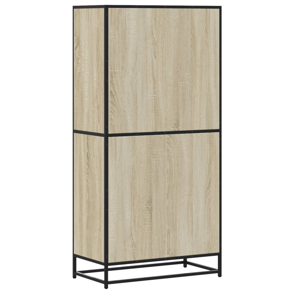 Highboard Sonoma Oak 68x35x139 cm Κατασκευασμένο ξύλο