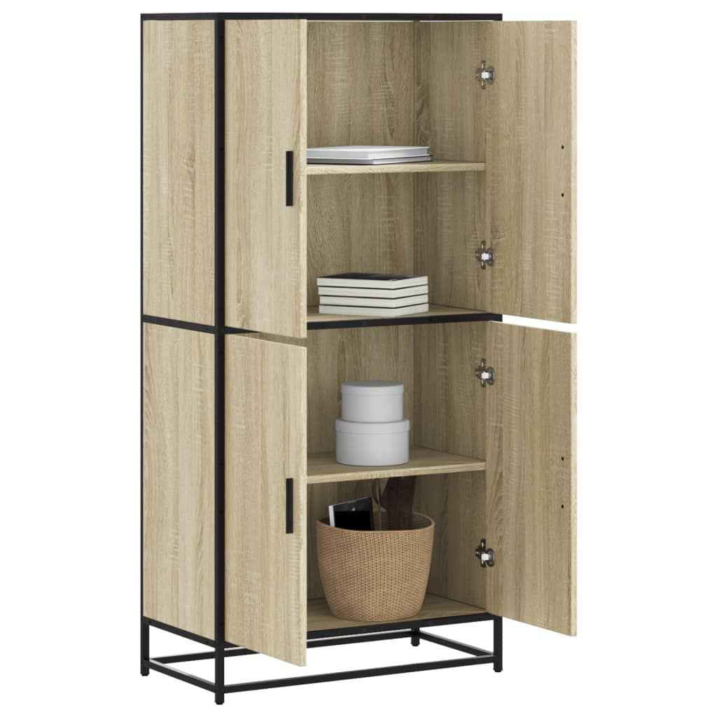 Highboard Sonoma Oak 68x35x139 cm Κατασκευασμένο ξύλο