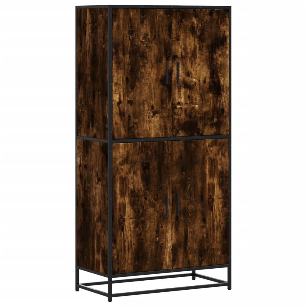 Highboard Καπνιστή δρυς 68x35x139 cm Κατασκευασμένο ξύλο - Pakobazaar