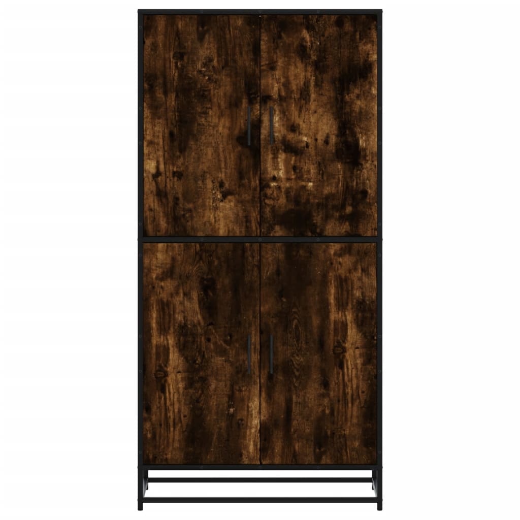 Highboard Καπνιστή δρυς 68x35x139 cm Κατασκευασμένο ξύλο - Pakobazaar