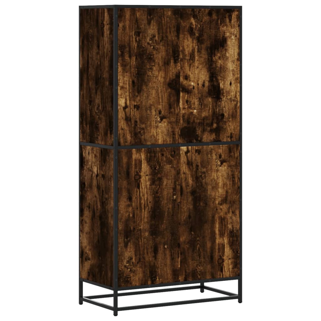 Highboard Καπνιστή δρυς 68x35x139 cm Κατασκευασμένο ξύλο - Pakobazaar